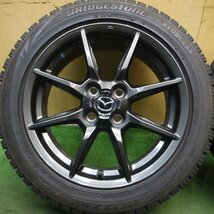 *送料無料*バリ溝！キレイ！8.5分★マツダ ND ロードスター 純正 195/50R16 スタッドレス ブリヂストン VRX PCD100/4H★3122003Hス_画像2