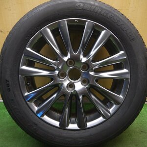 *送料無料*バリ溝！キレイ！8.5分★トヨタ 60系 ハリアー 純正 235/55R18 ブリヂストン デューラー H/T 687 PCD114.3/5H★3122608Hノ