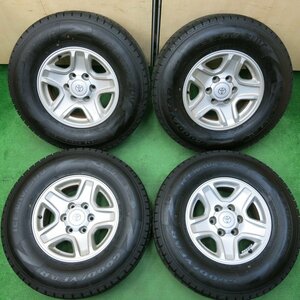 *送料無料*タイヤほぼ未使用 22年★ランクル プラド 純正 265/70R16 スタッドレス グッドイヤーアイスナビSUV PCD139.7/6H★3122704イス