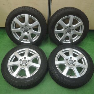 *送料無料*バリ溝！キレイ！9分★ワーゲン等 MAK 205/55R16 スタッドレス ダンロップ ウインターマックス WM01 PCD112/5H★3122710SYス