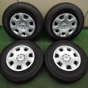 *送料無料*新車外し！22年★トヨタ 200系 ハイエース 純正 スチール 195/80R15 107/105N ダンロップ SP175N PCD139.7/6H★3122914HAノ