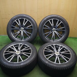 *送料無料*バリ溝！キレイ！9分★スタッドレス 225/55R18 ブリヂストン ブリザック DM-V3 RiZLEY ライツレー PCD114.3/5H★4011205Hス