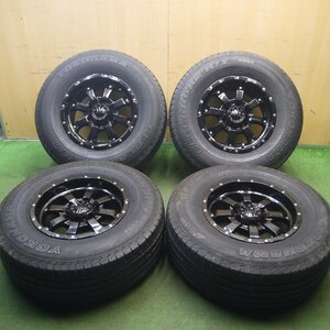 *送料無料*バリ溝！キレイ！9.5分★ランクル 等 MKW MK-46 265/70R16 ヨコハマ ジオランダー H/T G056 16インチ PCD139.7/6H★4011612Hノ