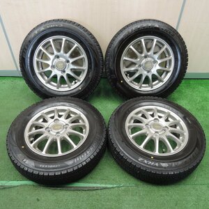 *送料無料*バリ溝！22年！キレイ！ほぼ10分★スタッドレス 145/80R13 ブリヂストン ブリザック VRX2 ECO FORME PCD100/4H★4011507NJス