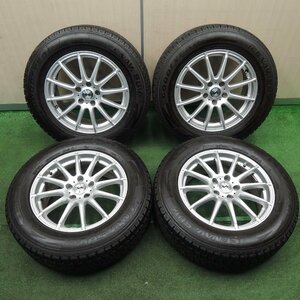 *送料無料*バリ溝！キレイ！9.5分★スタッドレス 225/65R17 グッドイヤー アイスナビ SUV weds ウェッズ PCD114.3/5H★4011902NJス