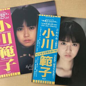 《Ｗ良品！》小川範子『涙をたばねて〜あなたへの独り言〜』『こわれる〜好きとつたえて 好きとこたえて〜』LP〜嗚呼アイドル