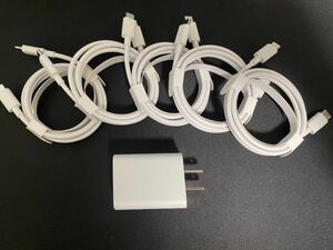 新品Google Pixel 電源AC、純正ケーブル　USB C To C 5本