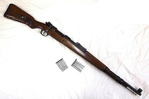 Double BELL モーゼル kar98K エアコッキング カート式 個人ダメージ仕上げ？ 木製ストック 革スリング付/Mauser 98K ダブルベル