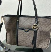 MICHAEL KORS マイケルコースBECK 30T0GKNT1B 292 BROWN/BLACK 2wayショルダーバッグ_画像6