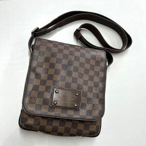 ★1円スタート★LOUIS VUITTON ルイヴィトン ダミエ ブルックリンPM N51210 ショルダーバッグ シリアルSR2098 ポシェットブラウン 茶色