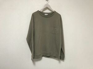 本物ハンドバークhandvaerkコットン薄手スウェット長袖TシャツロンTメンズサーフアメカジミリタリービジネススーツカーキMペルー製