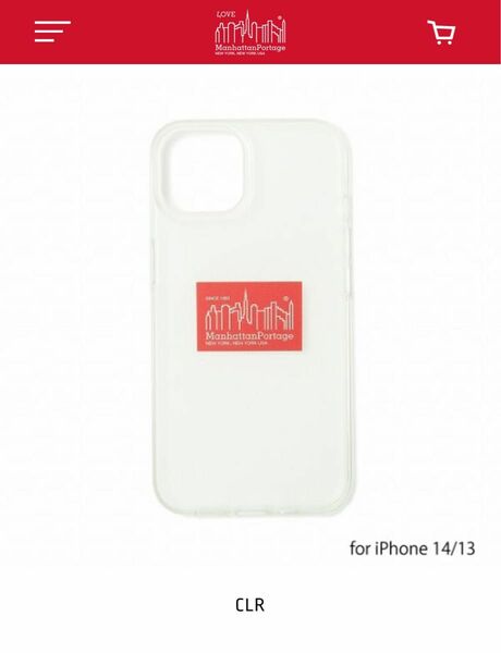 Manhattan Portage BOX LOGO Hybridクリア【iPhone 14/13兼用】マンハッタンポーテージ 