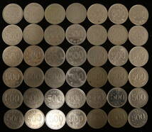 韓国 500WON 140枚 まとめて おまとめ 大量 韓国ウォン ウォン 韓国硬貨 古銭 コイン 硬貨_画像2