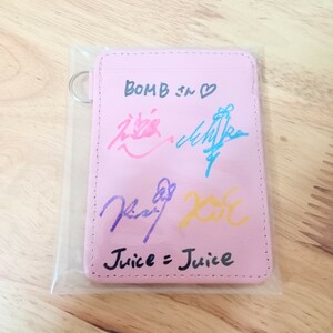 抽プレ　Juice=Juice　直筆サイン入りパスケース稲場愛香　有澤一華　入江里咲　江端妃咲