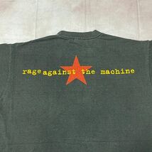 RAGE AGAINST THE MACHINE レイジ ブラック Tシャツ orange XLサイズ_画像6