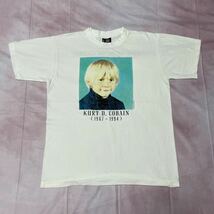 90s NIRVANA Kurt Cobain カートコバーン 幼少期 Tシャツ Lサイズ_画像1