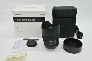 超極上美品（室内試し撮りのみ）　シグマ SIGMA 14-24mm F2.8 DG HSM Art NIKON ニコン用 防湿ケース保管