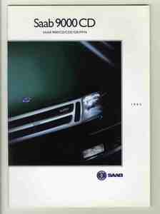 [b5849]1993 year Saab 9000CD(CD/CDE/GRIFFIN) catalog 