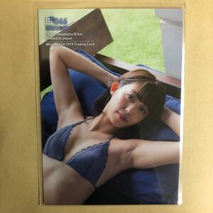 NMB48 山岸奈津美 2019 ミスFLASH トレカ アイドル グラビア カード 水着 ビキニ 下着 046 タレント トレーディングカード AKBG