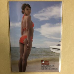 NMB48 山岸奈津美 2019 ミスFLASH トレカ アイドル グラビア カード 水着 ビキニ 下着 021 タレント トレーディングカード