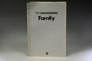 フォルクスワーゲン VW 1977年 VW各Family 車種カタログ　VW かぶと虫/ゴルフ/パサート/シロッコ 旧車