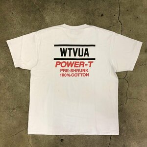 22aw WTAPS POWER-T/SS/COTTON.ONEITA 22217OND-CSM01 White 03 ダブルタップス ホワイト オニータ バックプリント