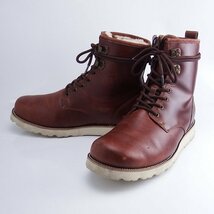 UGG 1008142 M HANNEN TL 赤茶 US9 27cmアグ レースアップ ムートンブーツ_画像2