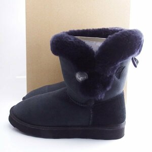 Wtaps A-6 BOOTS. LEATHER. SHEEP SKIN DARK NAVY L 約27cm ダブルタップス ムートンブーツ