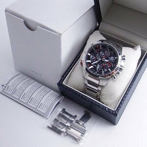 CASIO EDIFICE EQB-501XD-1 カシオ エディフィス ソーラー モバイルリンク Bluetooth クロノグラフ タイムトラベラー