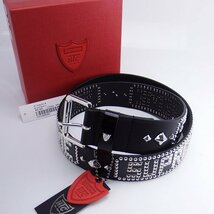 未使用品 23ss Supreme × HTC STUDDED BELT BLACK XL シュプリーム スタッズベルト ブラック_画像1