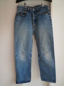 ★USA製 ヴィンテージ Levi's リーバイス 501 W33 刻印501 デニム ジーンズ パンツ★米国製 MADE IN USA★ダメージ クラッシュ★アメカジ★