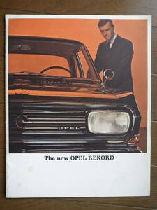 [60’s カタログ]　OPEL オペル　Rekord　1965