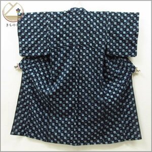 ★着物10★ 1円 木綿 子供着物 久留米絣 女の子用 ジュニア用 単衣 身丈138cm 裄60cm [同梱可] ☆☆☆