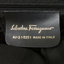 ★着物10★ 1円 Salvatore Ferragamo フェラガモ ヴァラ金具 チェーン ハンドバッグ ブラウン レディース ブランド品 [同梱可] ☆☆_画像10