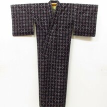 ★着物10★ 1円 木綿 着物 絣 袷 身丈160cm 裄67.5cm [同梱可] ☆☆_画像7