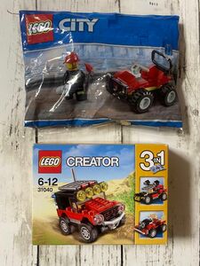 新品　LEGO レゴ 30361 消防バギー 31040 砂漠のオフロードカー