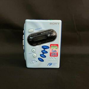 FAb046x06 SONY WM-FX202 ソニー WALKMAN ポータブルカセットプレーヤー ウォークマン 当時物 ブルー