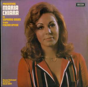 A00561353/LP/Maria Chiara/Nello Santi「Presenting Maria Chiara In Soprano Arias From Italian Opera」