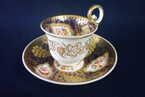 ★011805 COALPORT コールポート 英国製 A.D.1750 洋食器 アンティーク 金彩 カップ&ソーサー★　