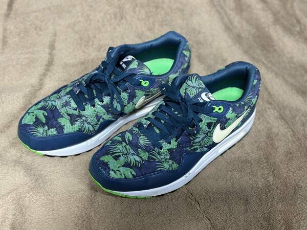 New Nike Air Max 1 GPX Floral Authentic Blue/Green Trainer US10インチ 28センチ