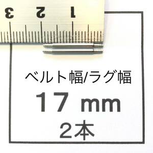 腕時計 ばね棒 バネ棒 2本 17mm用 60円 送料63円 即決 即発送 画像3枚 y