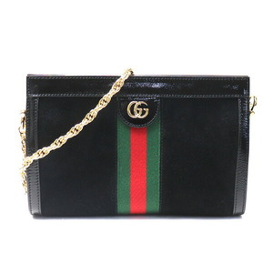 GUCCI グッチ オフィディア GG スモール ショルダーバッグ ブラック グリーン レッド 503877 D6ZYG 1060 レディース 中古