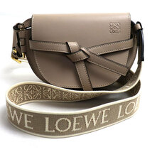 LOEWE ロエベ ゲートデュアル ミニ ショルダーバッグ サンド A650N46X13 レディース 中古 美品_画像1