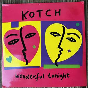 ★1989！ERIC CLAPTON cover lovers！Sweet & Mellow！【Kotch - Wonderful Tonight / Heartbreak】7inch Mango UK