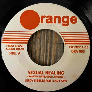 ★MARVIN GAYE cover lovers！Sweet & Mellow！【Leroy Sibbles Feat. Lady Saw - Sexual Healing】7inch Orange JA