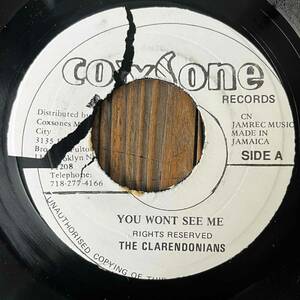 ★The Beatles ska cover！【The Clarendonians - You Won't See Me / Hugh Black - Long Liver Man】7inch Studio One / Coxsone US Re