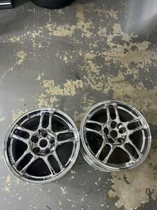 当時物！MAX LOAD マックスロード R33スカイライン純正風 メッキホイール17×9J PCD114.3×5H ET+30 