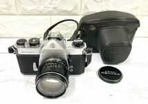 PENTAX SPOTMATIC ペンタックス スポットマチック 一眼レフカメラ+Super-Takumar 1:1.4/50 レンズ カメラケース付 動作未確認 fah 1A633_画像1