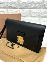 LOUIS VUITTON ルイヴィトン エピ セリエ ドラゴンヌ M52612 ノワール セカンドバッグ クラッチバッグ fah 1K148/150_画像1