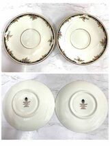 WEDGWOOD ウェッジウッド OSBORNE オズボーン ペア カップ＆ソーサー 黒壺印 イギリス製 fah 1A642_画像7